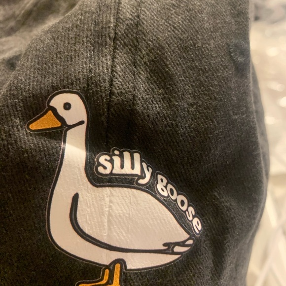 Silly Goose Embroidered Gray Cap - Picture 2 of 3